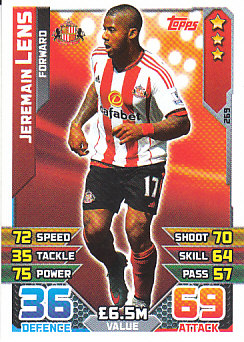 Jeremain Lens Sunderland 2015/16 Topps Match Attax #269